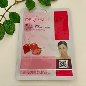 New $5ea OR5/$18 DERMAL Strawberry Collagen Mousturize Nutrition Sheet Face Mask